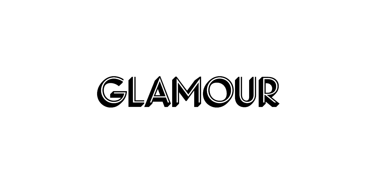 Glamour's, online women's magazine, logo.