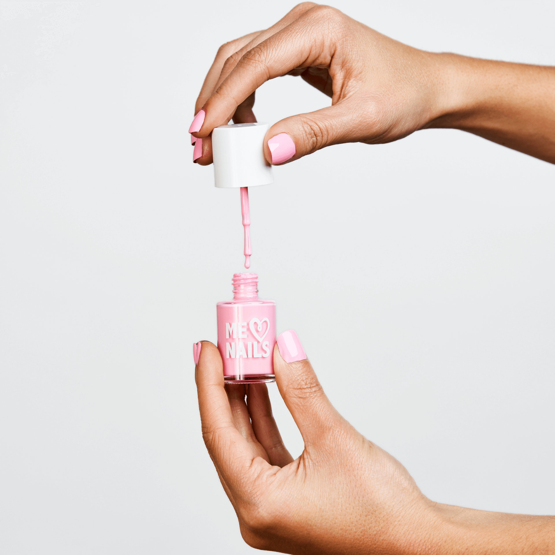 The best light pink nail polish.
